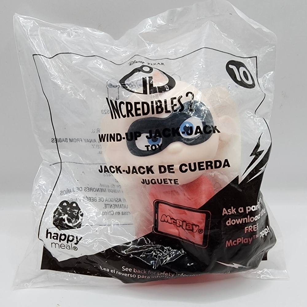 2018 McDonald's Jack-Jack Wind Up 10 Disney Pixar's Incredibles 2